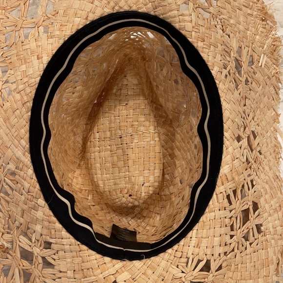 Rag & Bone straw hat with blue ribbon! NWOT - Picture 6 of 11